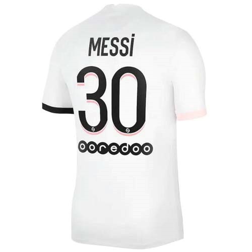 Auswärtstrikot Paris Saint Germain NO.30 Messi 2021-2022 Günstige Fußballtrikots